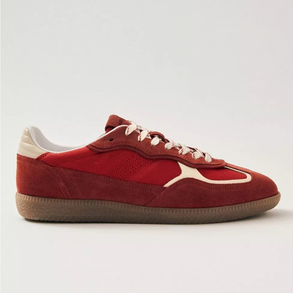 Women's Red Suede Sneakers